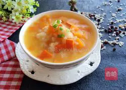 Illustration of how to make pumpkin porridge 8