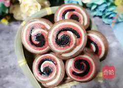 Illustration of how to make four-color donuts 12