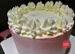 Illustration of how to make cookie and flower birthday cake (six inches) 8