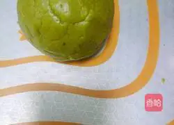 Illustration of how to make matcha biscuits 3