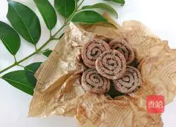 Illustration of making coarse grain annual ring biscuits 8