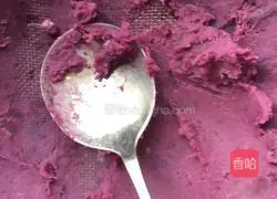Purple sweet potato and yam cake recipe 6
