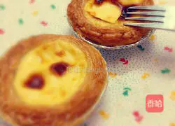 Illustration of how to make cream-free egg tarts 9