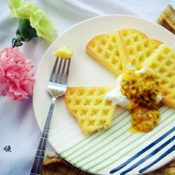 Passion fruit waffles