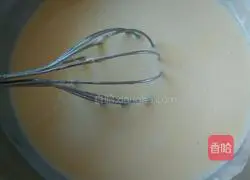 Illustration of making bean paste waffles 3