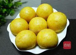 Illustration of how to make pumpkin steamed buns 15