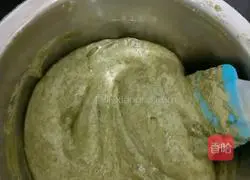 Illustration of how to make matcha cake 8