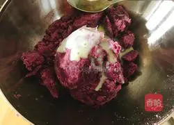 Illustration of how to make purple sweet potato and yam cake 3