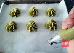 Illustration of making matcha cookies 5