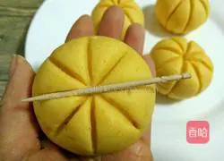 Little pumpkin Illustrations of how to make dim sum 10