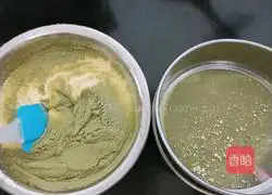 Illustration of how to make matcha cake 7
