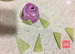 Purple potato rose roll recipe 12