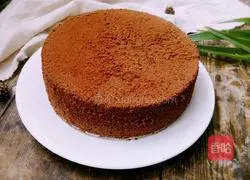 Illustration of how to make eight-inch chocolate chiffon cake 17