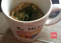 Illustration of how to make biscuits and yogurt wood bran cups 11