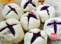 Purple sweet potato buns Illustration of practice 13