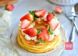 Illustration of how to make wheel puffs (New Year dessert) 12