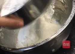 Blue Illustration of how to make soufflé cookies in a jar 5