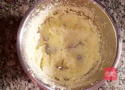 Illustration of how to make butter purple sweet potato cookies 7