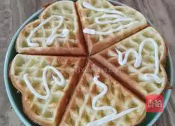 Illustration of how to make waffles (no baking powder version) 3