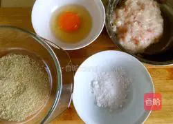 Cheese shrimp Illustration of how to make the ball 1