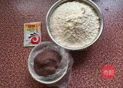 Illustration of how to make bean paste buns 1