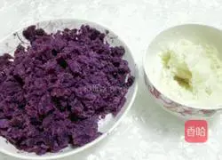 Illustration of how to make purple sweet potato and yam cake 3