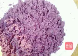 Illustration of how to make purple sweet potato sesame balls 3