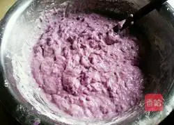 Illustration of how to make purple sweet potato cake 9