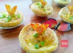 Illustration of how to make shrimp egg tarts 11