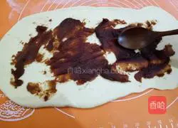 Illustration of how to make bean paste rolls 10