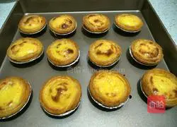Illustration of how to make egg tarts 8