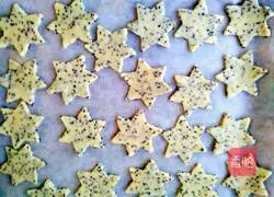 Condensed milk black sesame star biscuits recipe 10