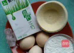 Red bean egg tart Illustration of how to do it 1