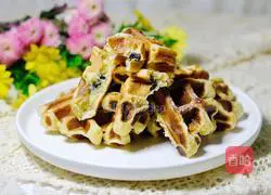 Illustration of how to make black currant waffles 18 