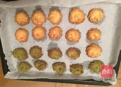 Illustration of how to make original cookies and matcha cookies 11