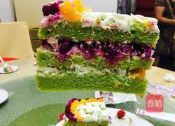 Illustration of how to make a fresh naked cake 9