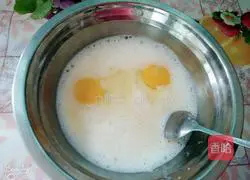 Illustration of how to make egg tarts without whipping cream 3