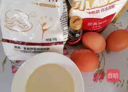 Illustration of making sponge cake (whole egg version) 2