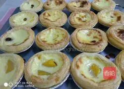 Egg tart (cream-free whole egg plus flour tart) Illustration of how to do it 7