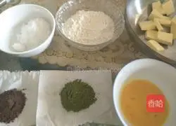 Illustration of how to make two-color cookies 1