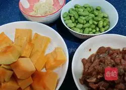 Illustration of how to make steamed pumpkin 1