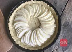 Apple pudding Illustration of how to make pie 15