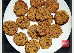 High-fiber oatmeal black sesame biscuits recipe 6