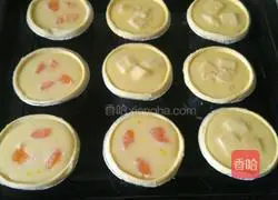 Whole egg tart without whipping cream Illustration of how to do it 7