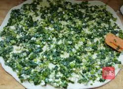 Illustration of how to make scallion pancake 8