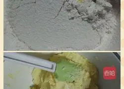 Illustration of how to make four-color biscuits 6