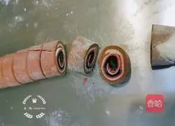 Illustration of how to make four-color donuts 9