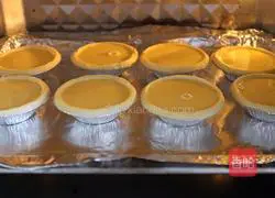 Egg tart Illustration of how to do it 8