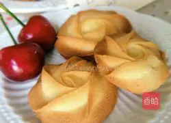 Illustration of how to make rose cookies 6