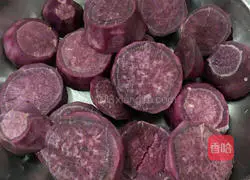 Illustration of how to make purple sweet potato with yogurt 3